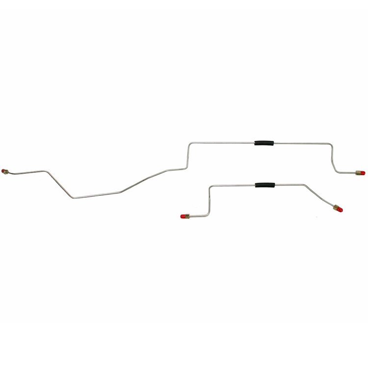 Rear Axle Lines for 02 Jeep Liberty 4X4 w/ Non ABS/No Traction Control w/ Disc/Drum [Steel]