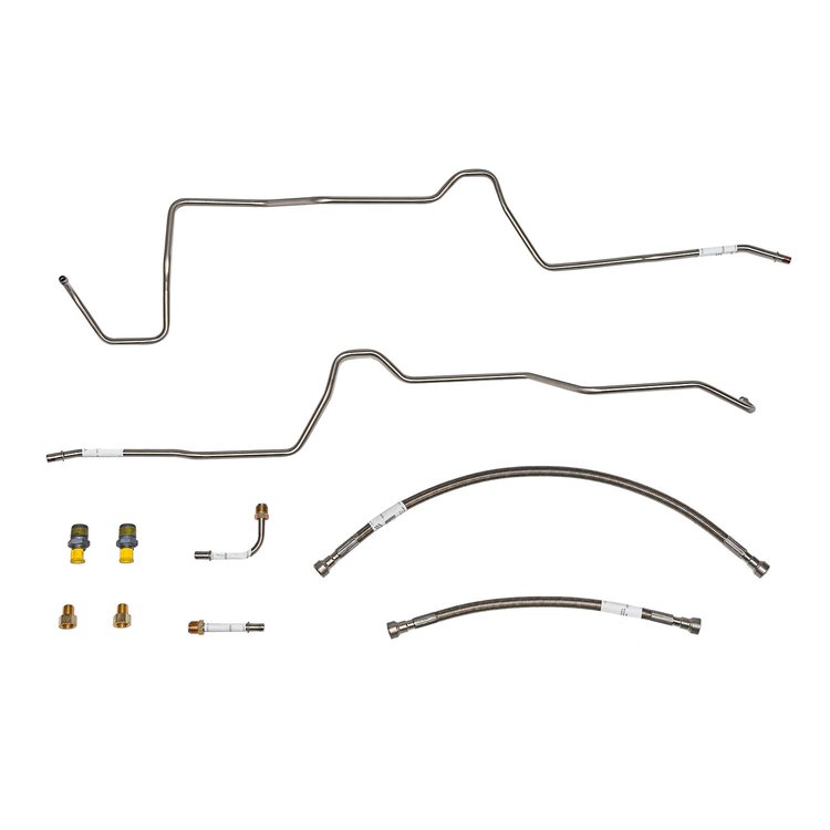 Complete Transmission Cooler Line Kit for 03-04 Jeep Wrangler TJ w/ 4.0 [Steel]