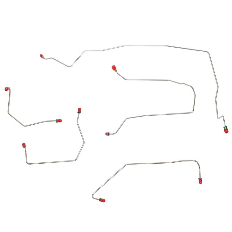 Front Brake Line Kit for 97 Chrysler Concord w/ No-Anti Lock Brakes w/ Front Disc/Drum [Stainless Steel]