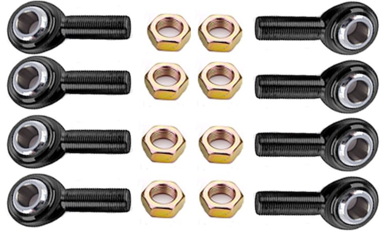 Three-Piece Rod End with Jam Nut Kit 3/4" Hole