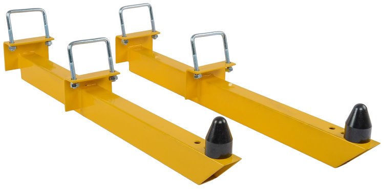 Universal Leaf Spring Traction Bars Yellow Powder Coat Finish