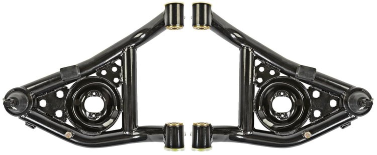 Tubular Lower Control Arms for 1967-1969 Chevy Camaro, Pontiac Firebird, 1968-1974 Chevy Nova [Lowers Vehicle 1.500 in to 2 in.]