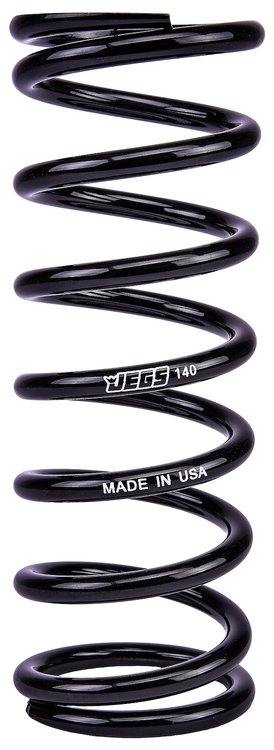 Coil-Over Spring [9 in. Length 140 lb./in. Black]