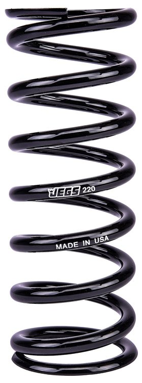 Coil-Over Spring [9 in. Length 220 lb./in. Black]