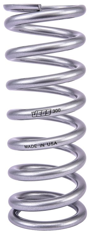 Coil-Over Spring [9 in. Length 300 lb./in. Silver]