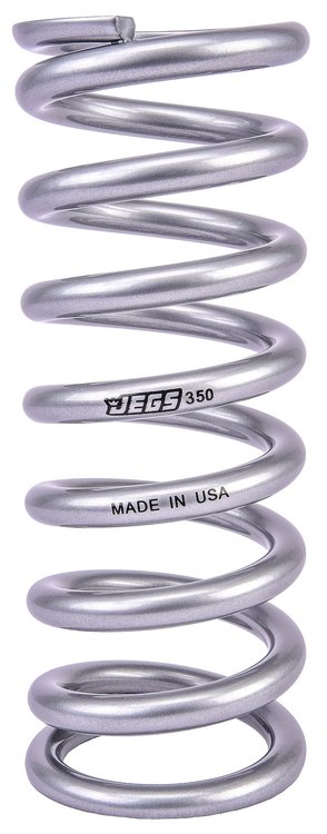 Coil-Over Spring [9 in. Length 350 lb./in. Silver]