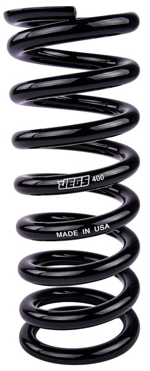 Coil-Over Spring [9 in. Length 400 lb./in. Black]