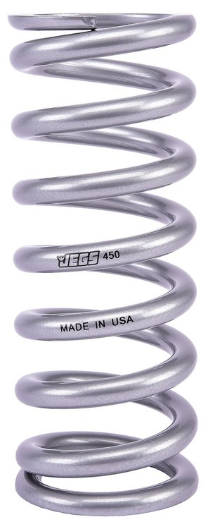 Coil-Over Spring [9 in. Length 450 lb./in. Silver]