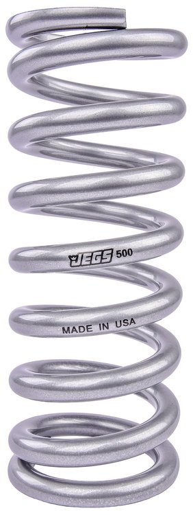 Coil-Over Spring [9 in. Length 500 lb./in. Silver]