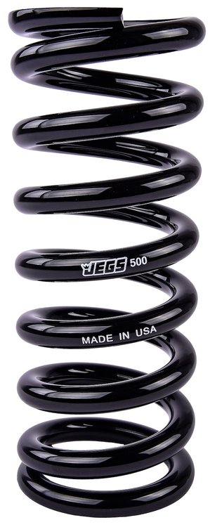 Coil-Over Spring [9 in. Length 500 lb./in. Black]