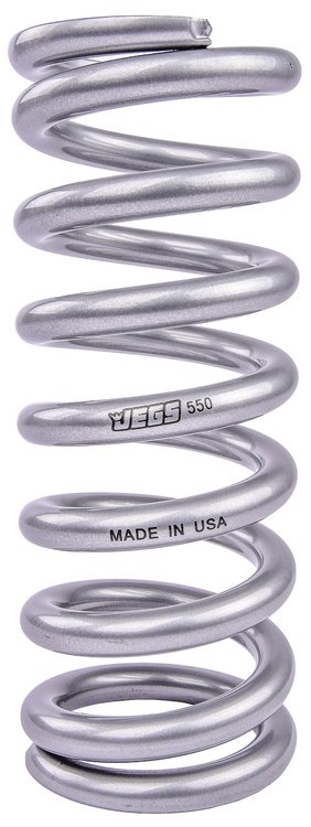 Coil-Over Spring [9 in. Length 550 lb./in. Silver]