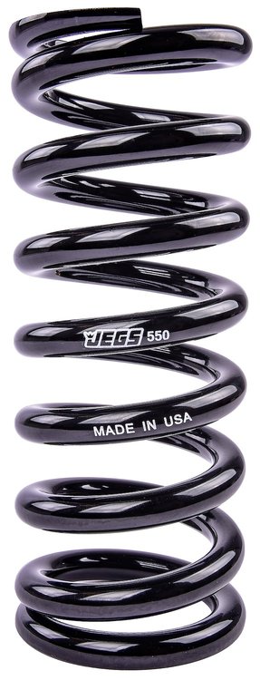 Coil-Over Spring [9 in. Length 550 lb./in. Black]