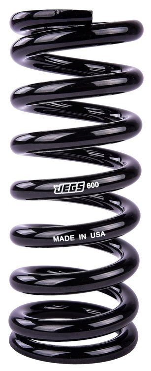 Coil-Over Spring [9 in. Length 600 lb./in. Black]