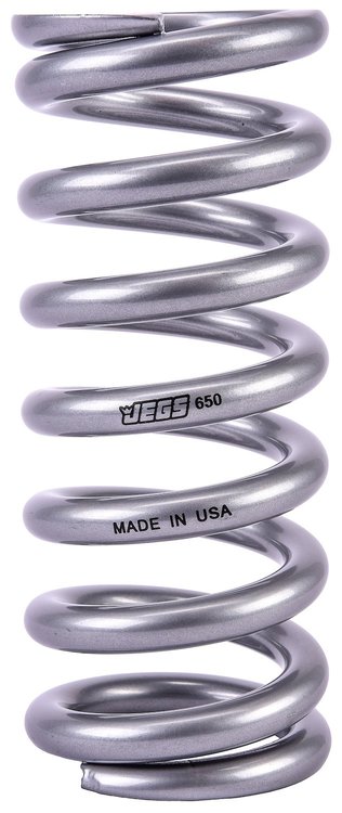Coil-Over Spring [9 in. Length 650 lb./in. Silver]