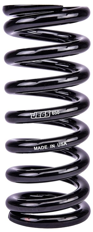 Coil-Over Spring [9 in. Length 650 lb./in. Black]