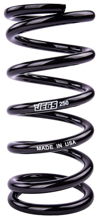 Coil-Over Spring [7 in. Length 250 lb./in. Black]