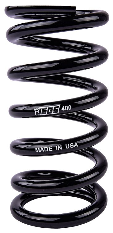 Coil-Over Spring [7 in. Length 400 lb./in. Black]