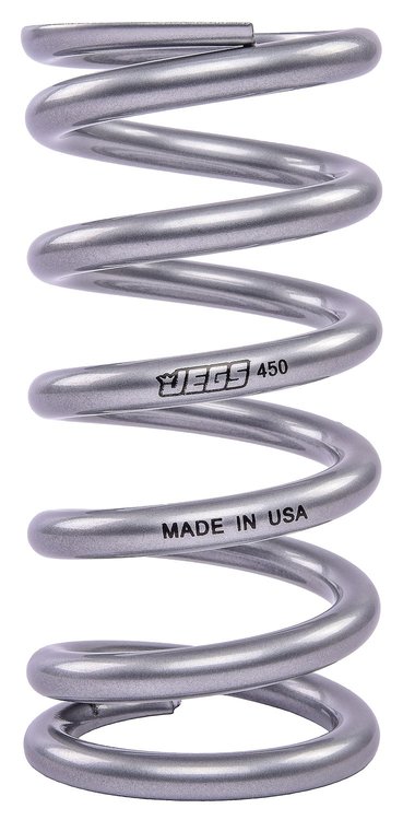Coil-Over Spring [7 in. Length 450 lb./in. Silver]
