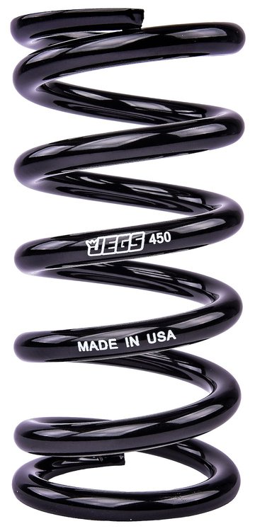 Coil-Over Spring [7 in. Length 450 lb./in. Black]