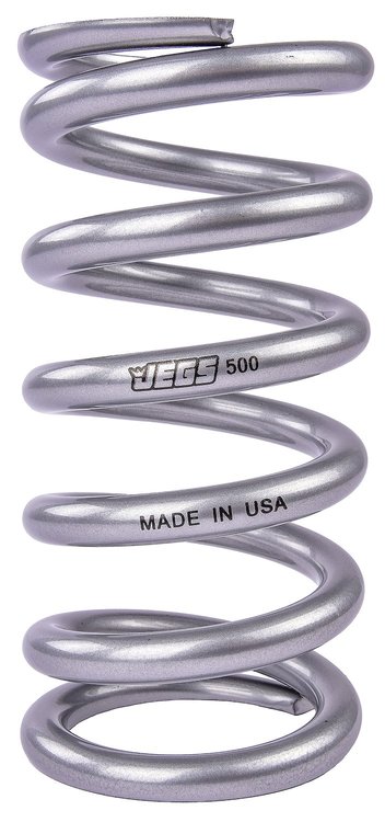 Coil-Over Spring [7 in. Length 500 lb./in. Silver]