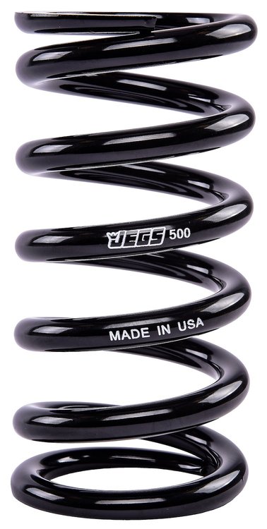 Coil-Over Spring [7 in. Length 500 lb./in. Black]