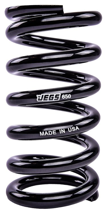 Coil-Over Spring [7 in. Length 650 lb./in. Black]