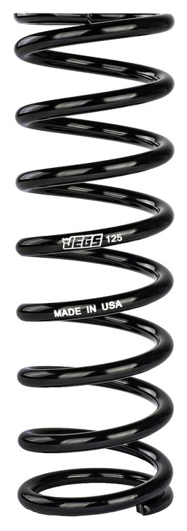 Coil-Over Spring [10 in. Length 125 lb./in. Black]