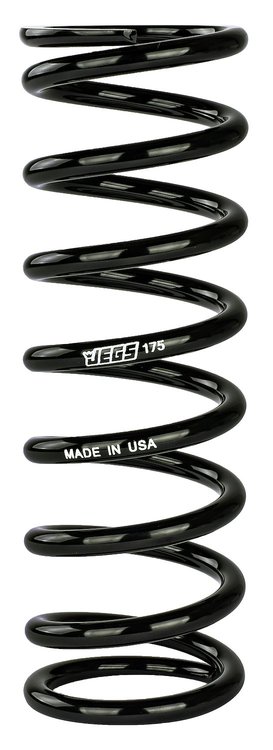 Coil-Over Spring [10 in. Length 175 lb./in. Black]