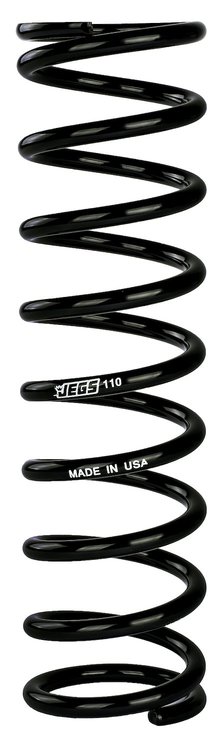 Coil-Over Spring [12 in. Length 110 lb./in. Black]
