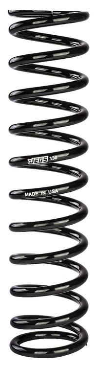Coil-Over Spring [14 in. Length 130 lb./in. Black]