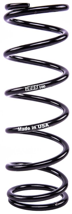 Coil-Over Spring [10 in. Length 100 lb./in. Black]