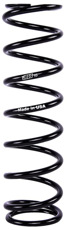 Coil-Over Spring [12 in. Length 95 lb./in. Black]