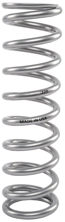 Coil-Over Spring [12 in. Length 220 lb./in. Silver]