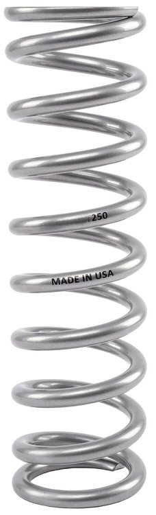 Coil-Over Spring [12 in. Length 250 lb./in. Silver]