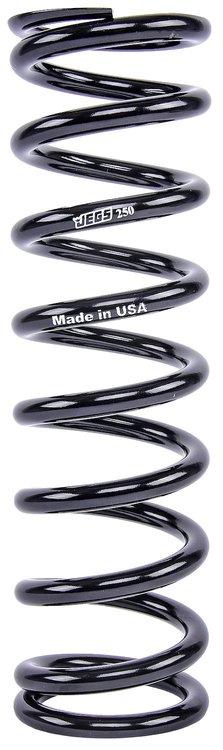 Coil-Over Spring [12 in. Length 250 lb./in. Black]