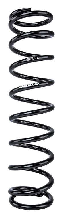 Coil-Over Spring [14 in. Length, 110 lb./in., Black]