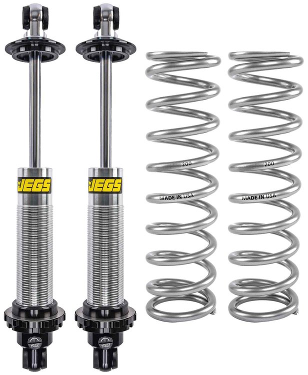 Single Adjustable Coil-Over Shocks and Coil-Over Springs Kit [12 in., 200 lbs./in. Springs]