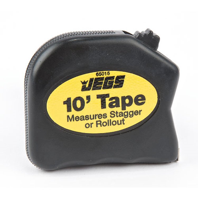 10" Stagger/Rollout Tape Can also be used as a 10" Tape Measure