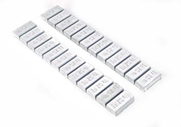Standard Lead-Free Stick-On Wheel Weights 1/2 oz each (12 oz total)