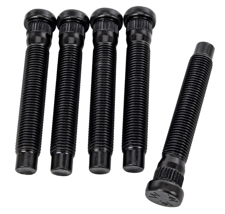 Press-In Wheel Studs 7/16"-20 Thread x 2-7/8" Long x .480" Knurl