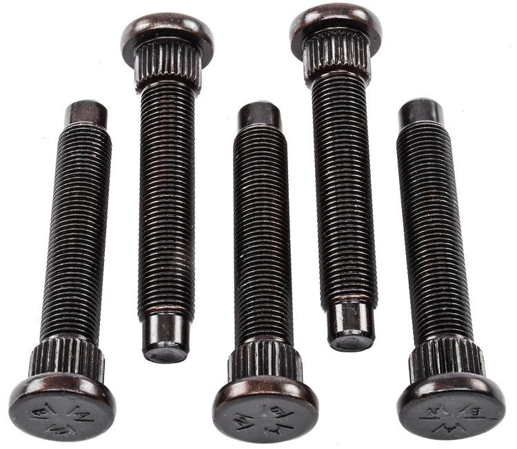 Press-In Wheel Studs 1/2"-20 Thread x 3" Long x .615" Knurl