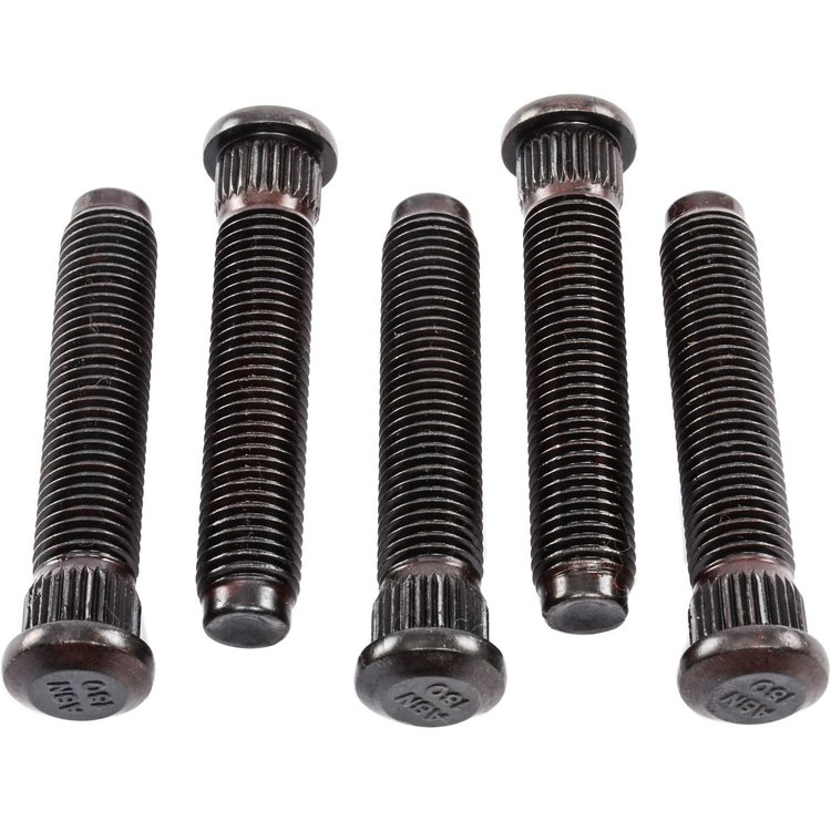 Press-In Wheel Studs M12-1.5 Thread x 2-1/2" Long x .509" Knurl