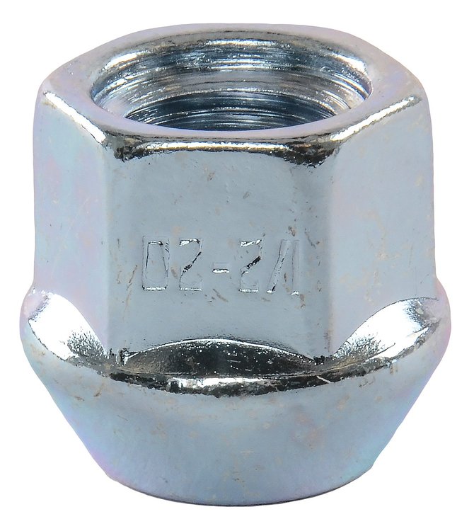 Bulge Acorn Lug Nuts, Short Open-End [1/2 in.-20 RH, Zinc]
