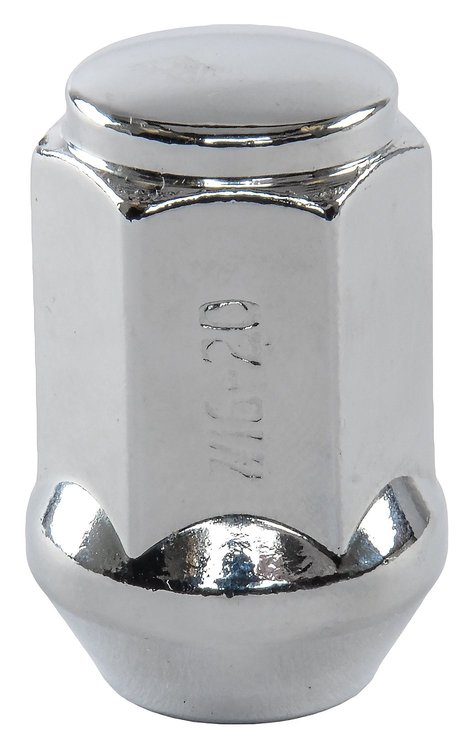 Bulge Acorn Lug Nuts, Short Closed-End [7/16 in.-20 RH, Chrome]