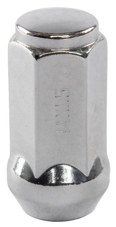 Bulge Acorn Lug Nuts, Long Closed-End [14mm x 1.5 RH, Chrome]