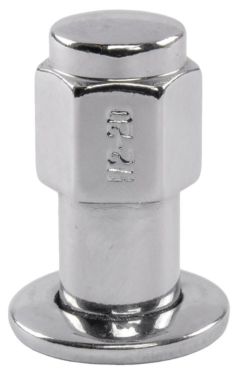 Standard Mag Lug Nuts, Closed-End [1/2 in.-20 RH, .850 in. Shank, Chrome]