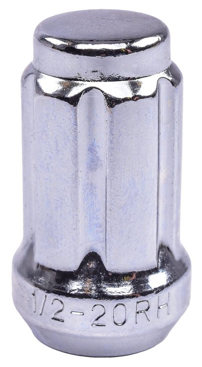 Spline Drive Lug Nuts, Short Closed-End  [1/2 in.-20 RH, Chrome]