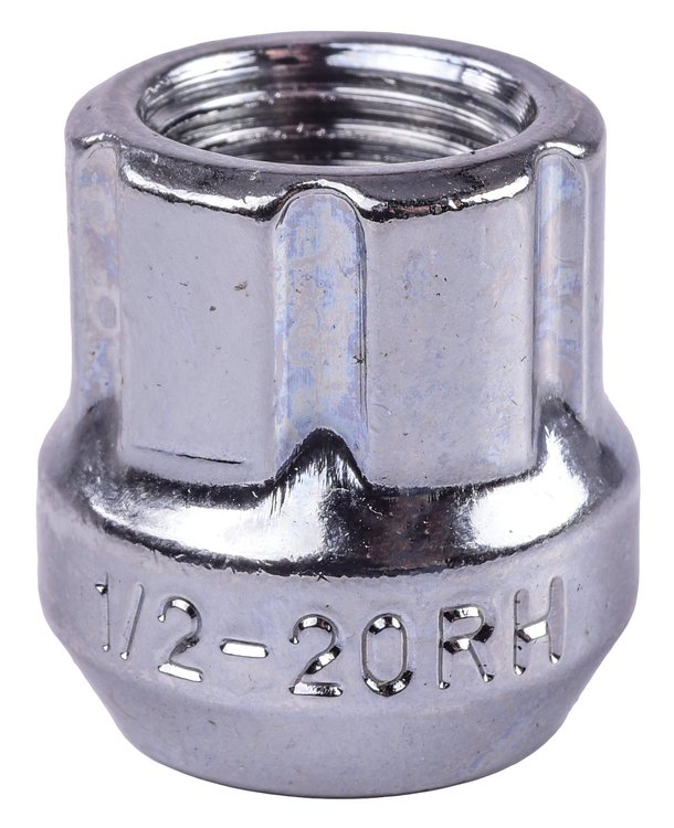 Spline Drive Lug Nuts, Short Open-End [1/2 in.-20 RH, Chrome]