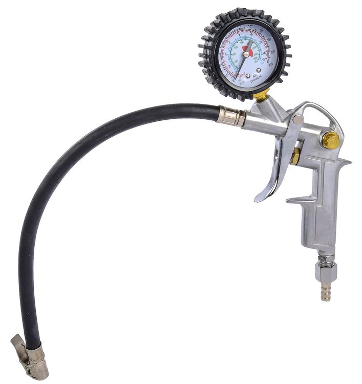 Tire Inflator with Gauge