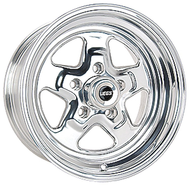 Sport Star 5-Spoke Wheel Diameter & Width: 15 x 8 "
